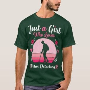 Bara en flicka som Kärlek Metall upptäcker Rosa Re T Shirt