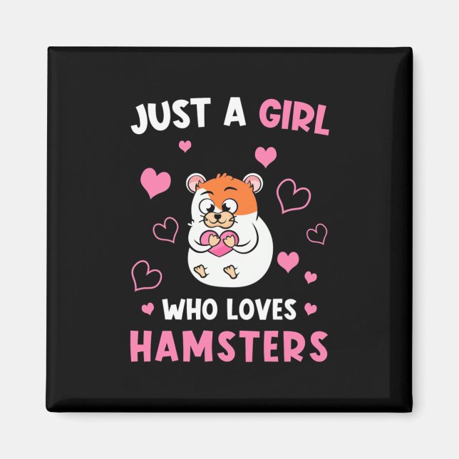 Bara en flicka som Kärlek mina hamstrar Magnet (Framsidan)