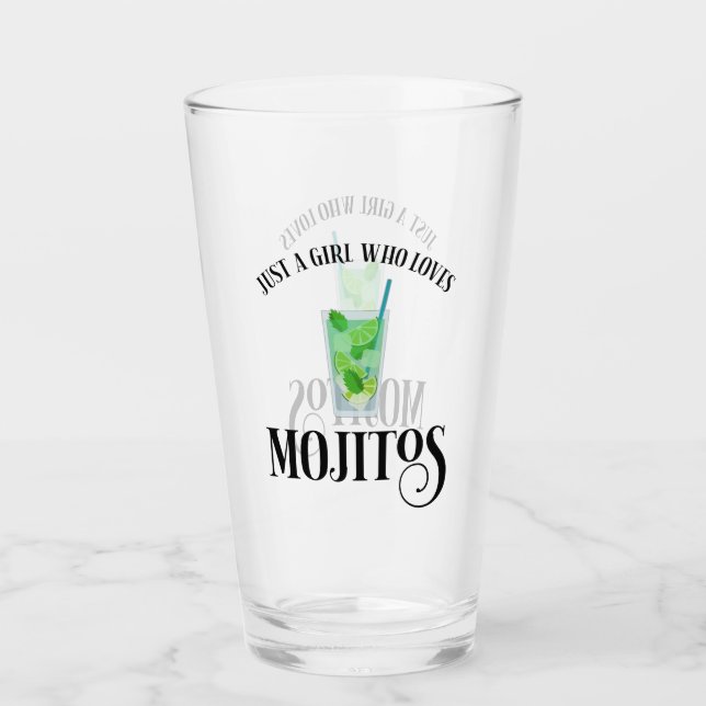 Bara en flicka som Kärlek Mojitos Glaskopp (Framsida)