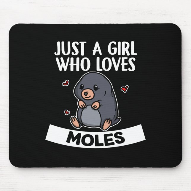 Bara en flicka som Kärlek moles Cute Mole Costume Musmatta (Framsidan)