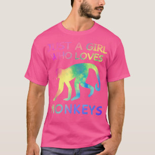 Bara en flicka som Kärlek Monkey-munkey Zookeep T Shirt