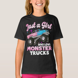 Bara en flicka som Kärlek Monster Lastbilar Cute G T Shirt