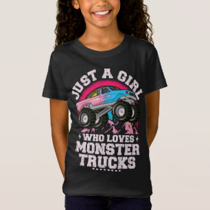 Bara en flicka som Kärlek Monster Lastbilar Cute G T Shirt