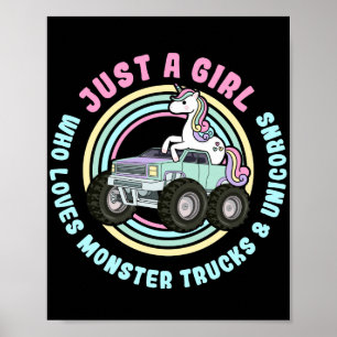 Bara en flicka som Kärlek Monster Lastbilar och Un Poster