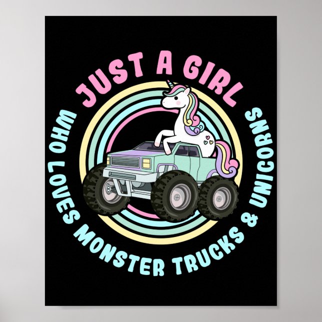 Bara en flicka som Kärlek Monster Lastbilar och Un Poster (Framsidan)