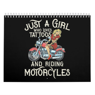Bara en flicka som Kärlek motorcyklar är duktig på Kalender