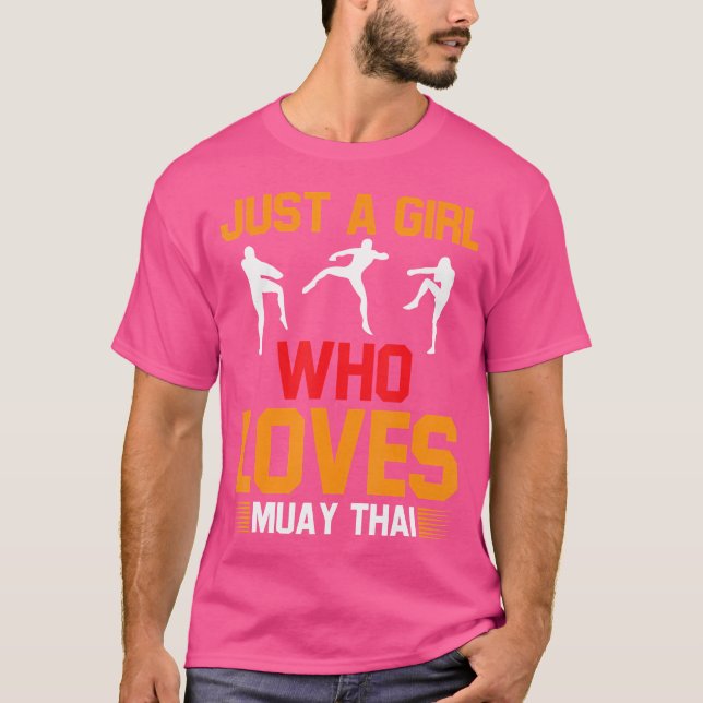 Bara en flicka som Kärlek Muay Thai T Shirt (Framsida)