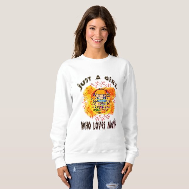 Bara en flicka som Kärlek Music T Shirt (Hel framsida)