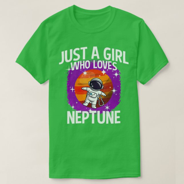 Bara en flicka som Kärlek Neptune T Shirt (Design framsida)