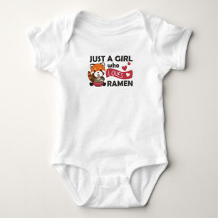 Bara en flicka som kärlek nomme och rödpandor t shirt