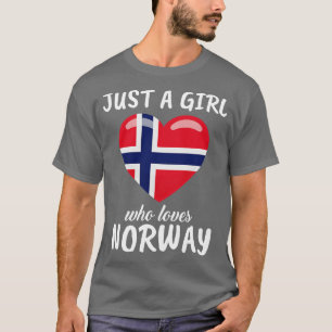 Bara en flicka som Kärlek Norge T Shirt