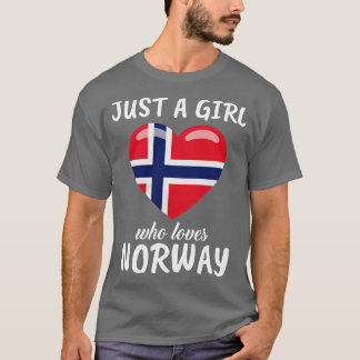 Bara en flicka som Kärlek Norge T Shirt