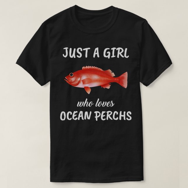 Bara en flicka som Kärlek Ocean Perchs T Shirt (Design framsida)