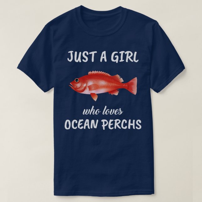 Bara en flicka som Kärlek Ocean Perchs T Shirt (Design framsida)