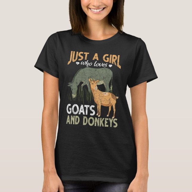 Bara en flicka som Kärlek och Donkey Farm Anima T Shirt (Framsida)