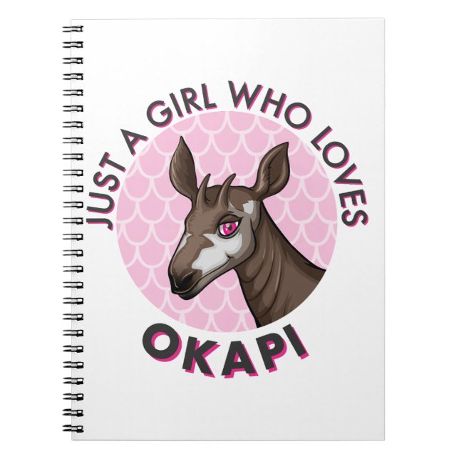 Bara en flicka som Kärlek Okapi, Okapi Obsession Ä Anteckningsbok (Framsidan)