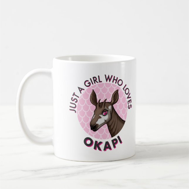 Bara en flicka som Kärlek Okapi, Okapi Obsession Ä Kaffemugg (Vänster)