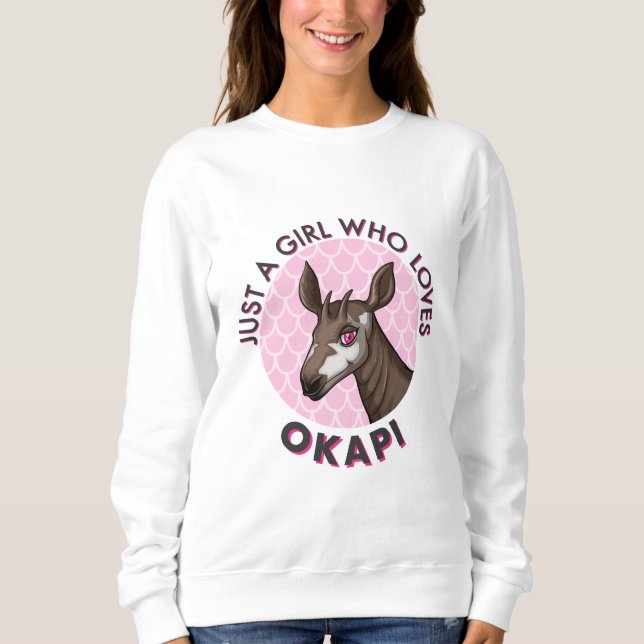 Bara en flicka som Kärlek Okapi, Okapi Obsession Ä T Shirt (Framsida)