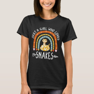 Bara en flicka som Kärlek ormar Rainbow Snake Älsk T Shirt