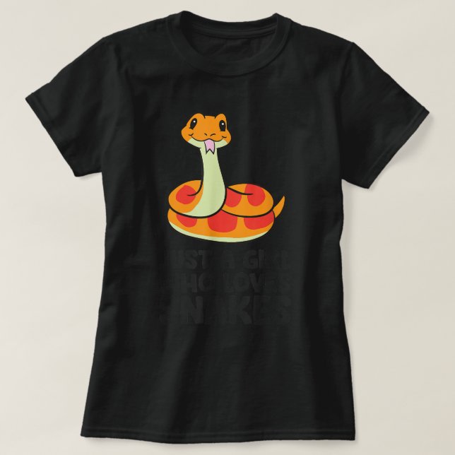 Bara en flicka som Kärlek ormar T Shirt (Design framsida)