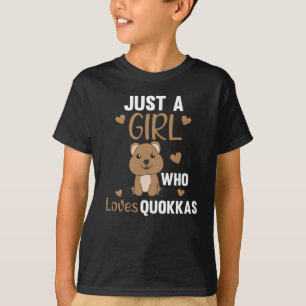 Bara en flicka som Kärlek Otters sötar Otter T Shirt