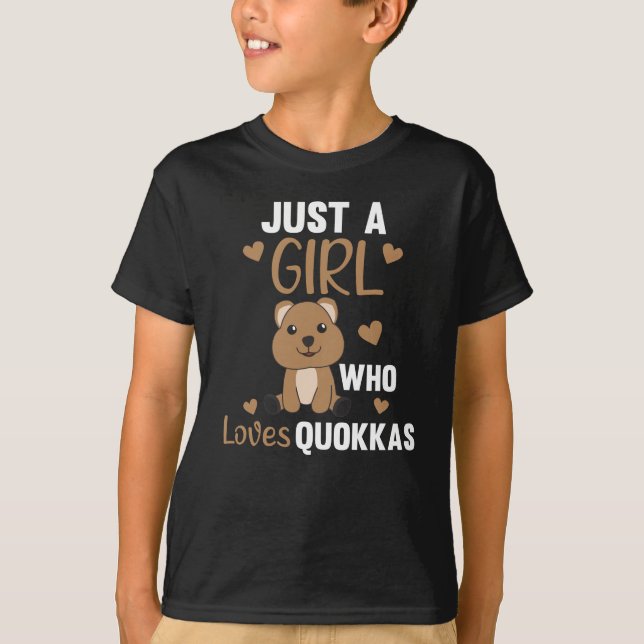Bara en flicka som Kärlek Otters sötar Otter T Shirt (Framsida)