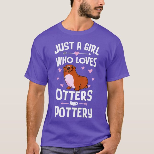 Bara en flicka som Kärlek-ottrar och potterigåva T Shirt (Framsida)