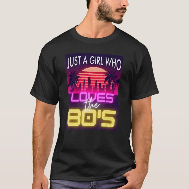 Bara en flicka som Kärlek på 80-talet, Coola Women T Shirt (Framsida)