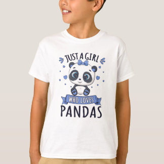 Bara en flicka som Kärlek Pandas djurövergift T Shirt