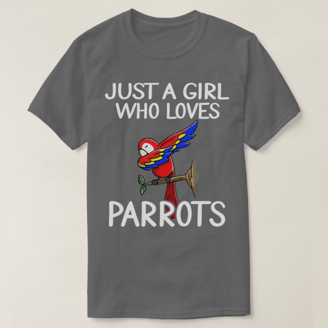 Bara en flicka som kärlek Parrots 1 T Shirt (Design framsida)