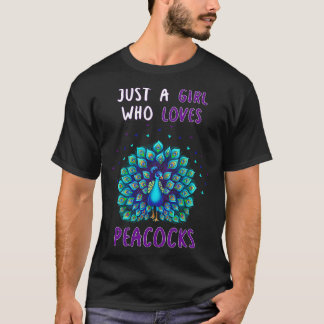 Bara en flicka som Kärlek Peacocks T Shirt