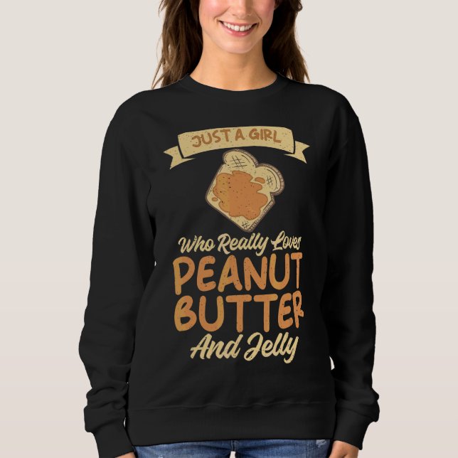 Bara en flicka som Kärlek peanut Butter och Jelly T Shirt (Framsida)