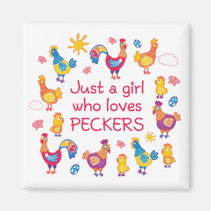 Bara en flicka som kärlek peckar magnet
