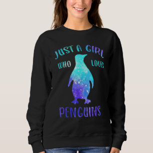 Bara en flicka som Kärlek Penguins Cute Nature Tod T Shirt