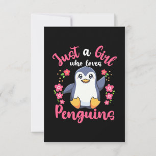 Bara en flicka som Kärlek Penguins OSA Kort