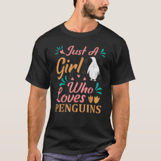 Bara en flicka som Kärlek Penguins Women Penguin Ä T Shirt