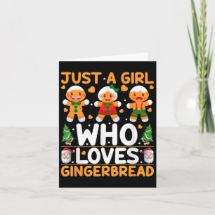 Bara en flicka som Kärlek Pepparkaksgubbe Jul Gi Kort