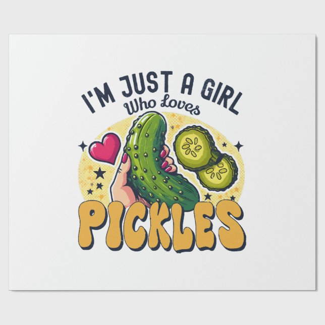 Bara en flicka som Kärlek Pickles - Ljuny Vegan Presentpapper (Platt)