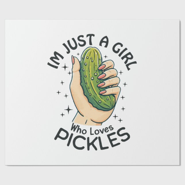 Bara en flicka som Kärlek Pickles - Ljuny Vegan Presentpapper (Platt)