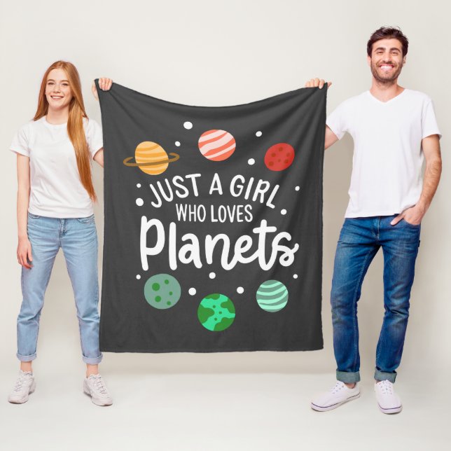 Bara en flicka som Kärlek planets Rymden Fleecefilt (På plats)