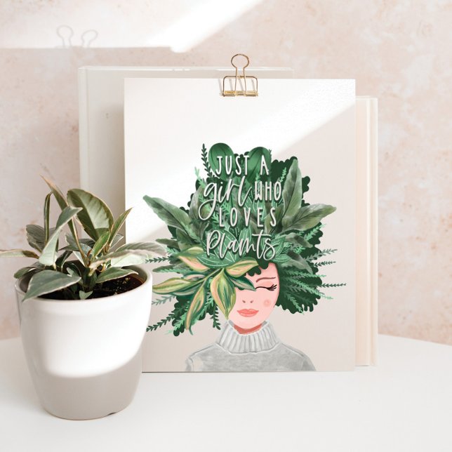 Bara en flicka som Kärlek planterar | Crazy Plant  Poster (Skapare uppladdad)