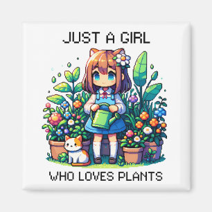 Bara en flicka som Kärlek planterar Magnet
