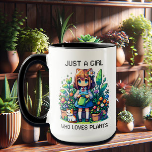 Bara en flicka som Kärlek planterar Mugg