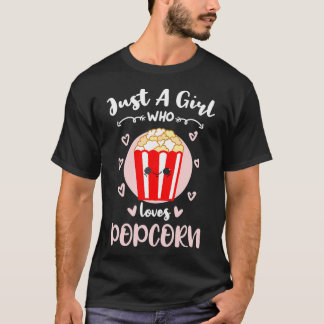 Bara en flicka som Kärlek Popcorn T Shirt