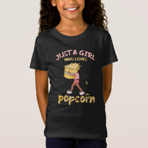 Bara en flicka som Kärlek Popcorn T Shirt