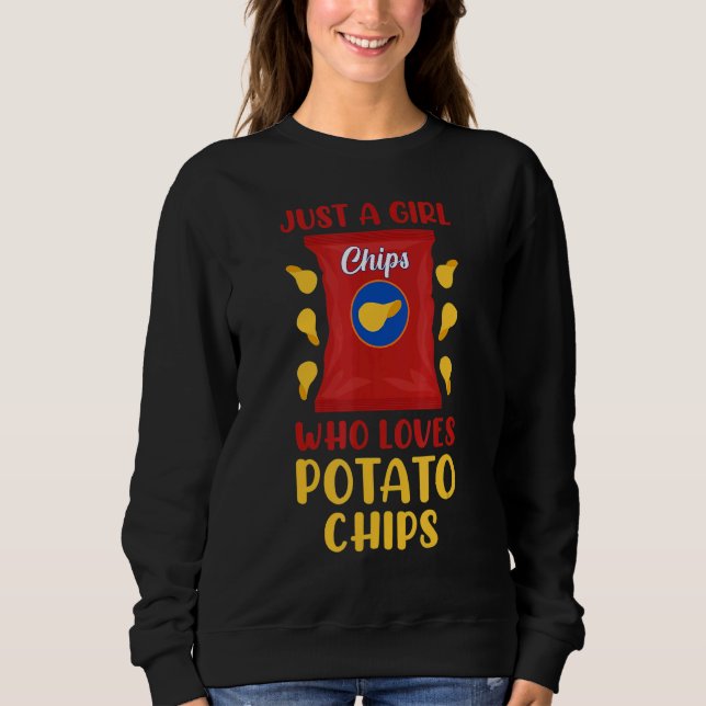 Bara en flicka som Kärlek Potato Chip Snack 2 T Shirt (Framsida)