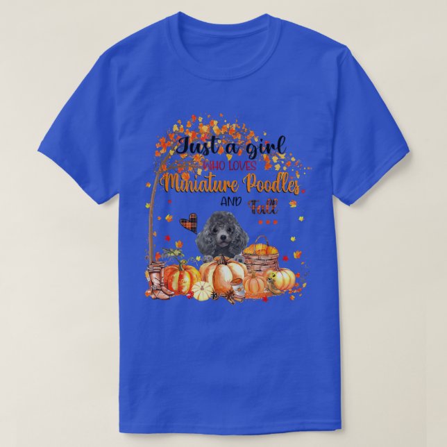Bara en flicka som Kärlek Pudel och Thanksgiin. T Shirt (Design framsida)