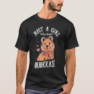 Bara en flicka som Kärlek Quokkas Aussie Wildlife  T Shirt