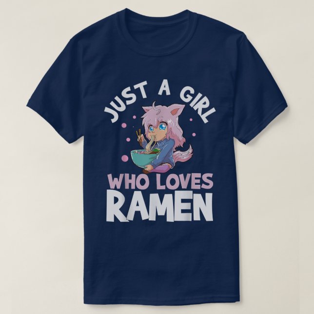 Bara en flicka som Kärlek Ramen660 T Shirt (Design framsida)