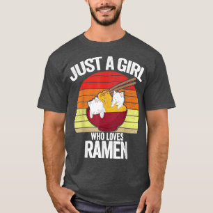 Bara en flicka som Kärlek Ramen Cat Kitten Sweater T Shirt